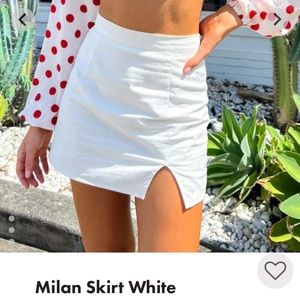Beginning Boutique - Milan Skirt White